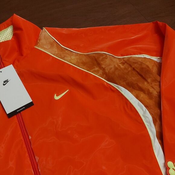 Nike Project FROG Oversized Track Jacket Crimson Orange HJ3290-696 Men's Size L - Picture 2 of 6